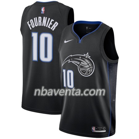 Camiseta Hombre Orlando Magic Evan Fournier 10 2018-19 Nike City Edition Negro Swingman